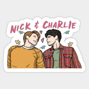 Nick And Charlie Happy Time Sticker